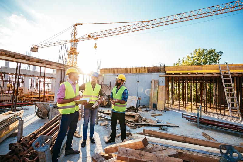 Civil Engineers on Under Construction Site in South Central Wisconsin